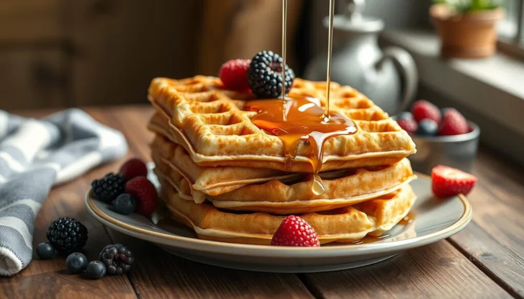 Knusprige Buttermilchwaffeln