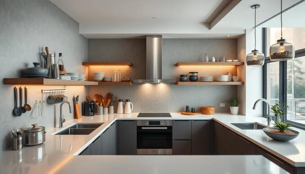 Küche ohne Hängeschränke