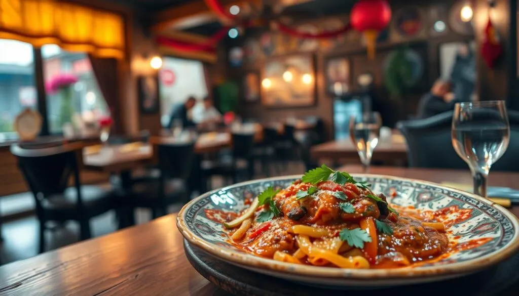 Lahmacun im Restaurant