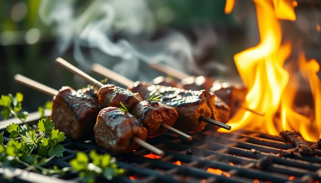 Lammspieße grillen