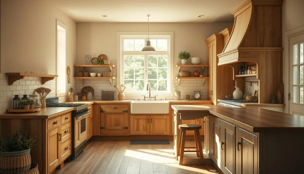 Landhausküche beige