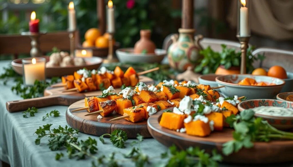 Mediterrane Tischdekoration