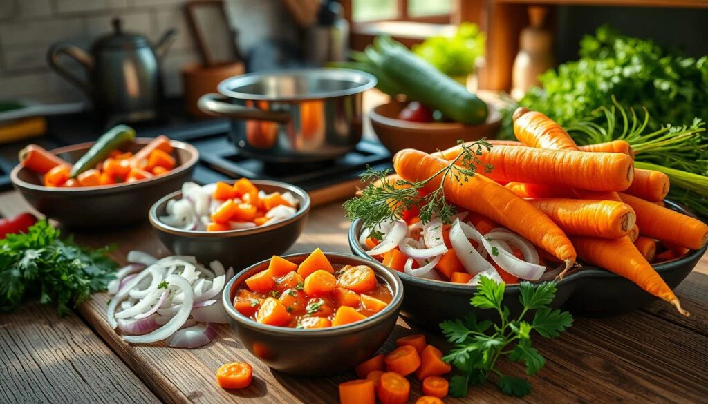 Möhreneintopf Zubereitung