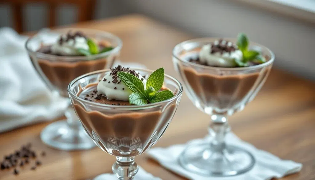 Mousse au Chocolat Serviervorschlag
