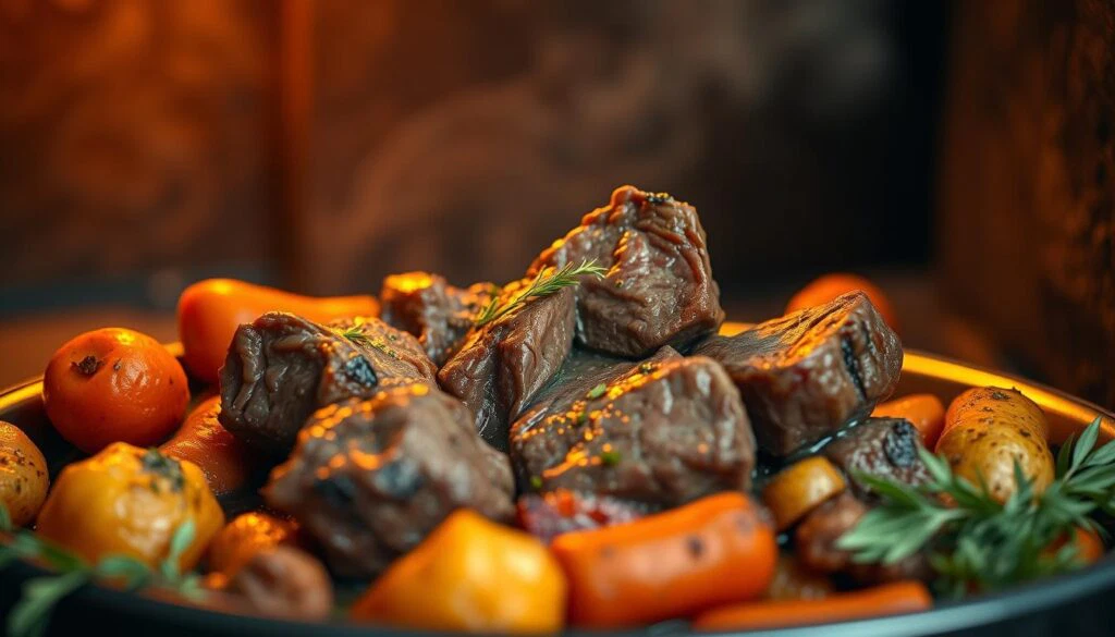 Rinderbäckchen aus dem Backofen