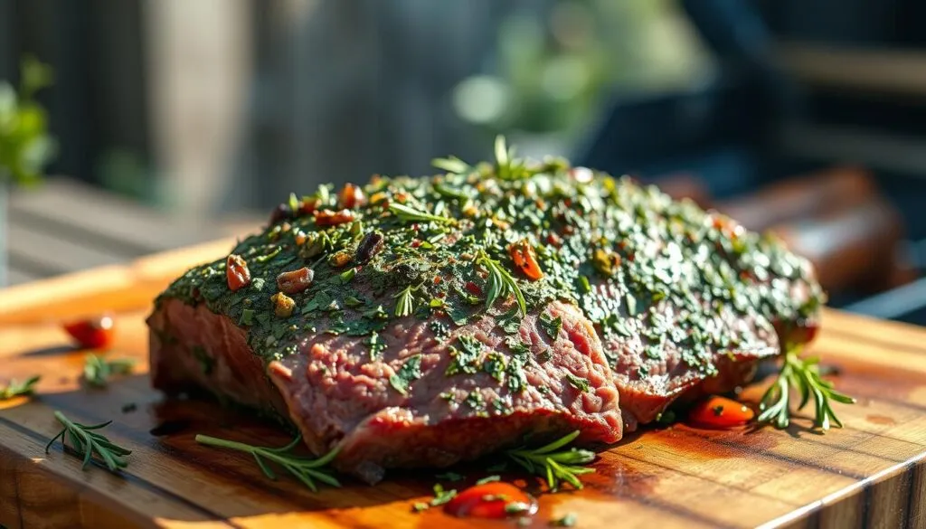 Roastbeef vom Grill im Kräutermantel - Perfekt garen Roastbeef vom Grill im Kräutermantel - Perfekt garen
