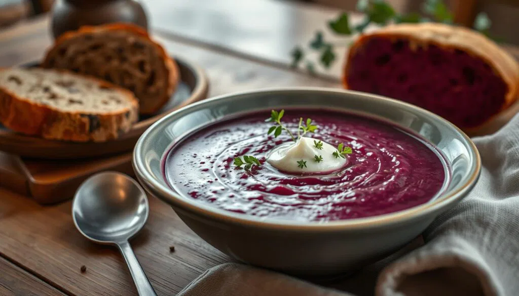 Rotkohlsuppe Serviervorschläge