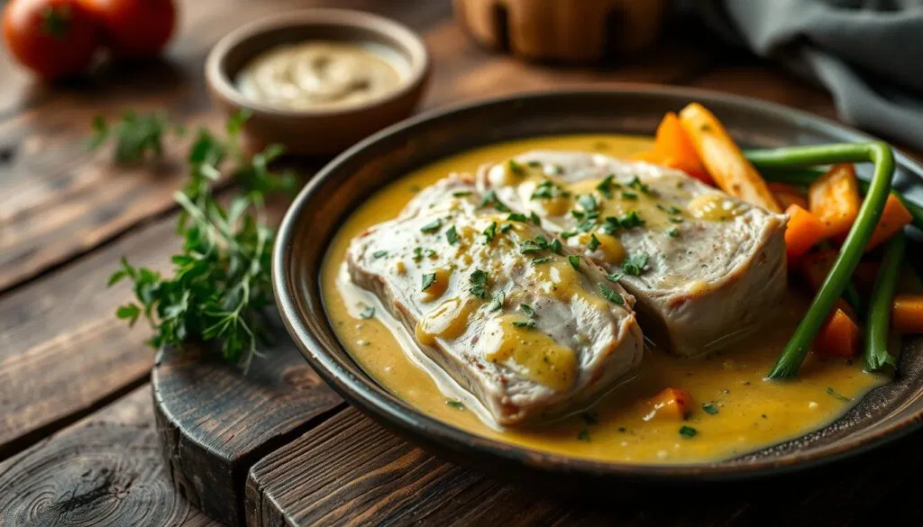 Schweinelendchen in Senf-Sahnesoße