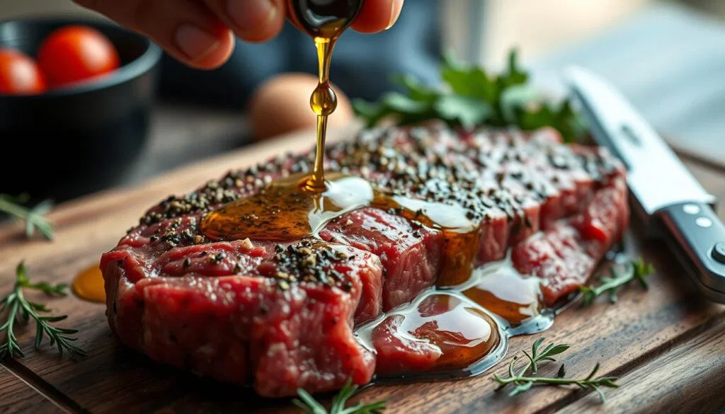 Teres Major Steak marinieren
