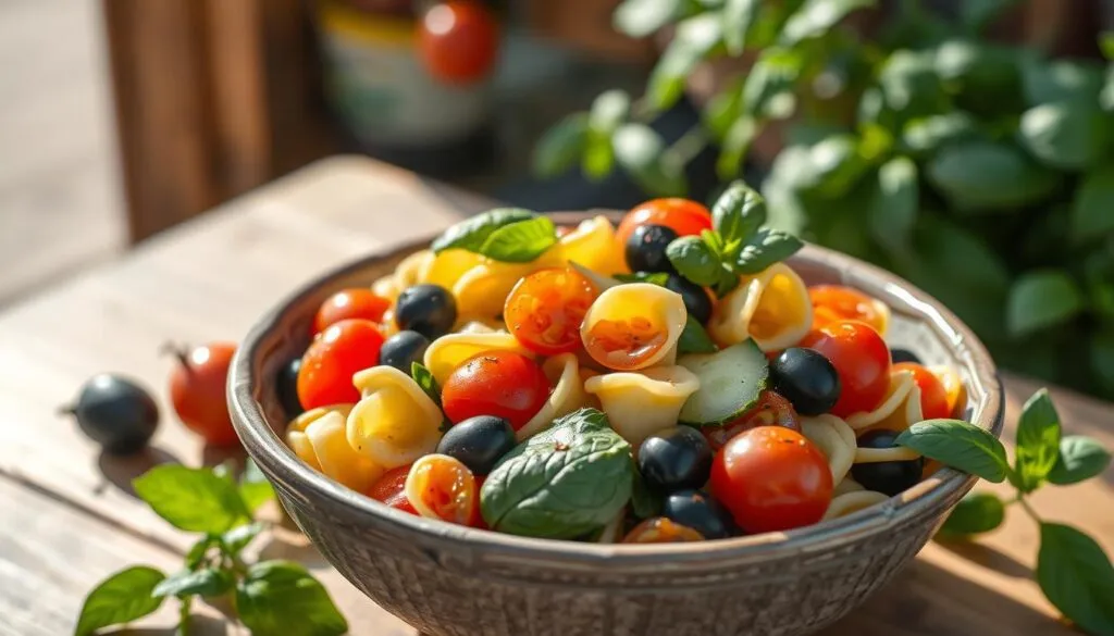 Tortellini Salat mediterrane Variationen