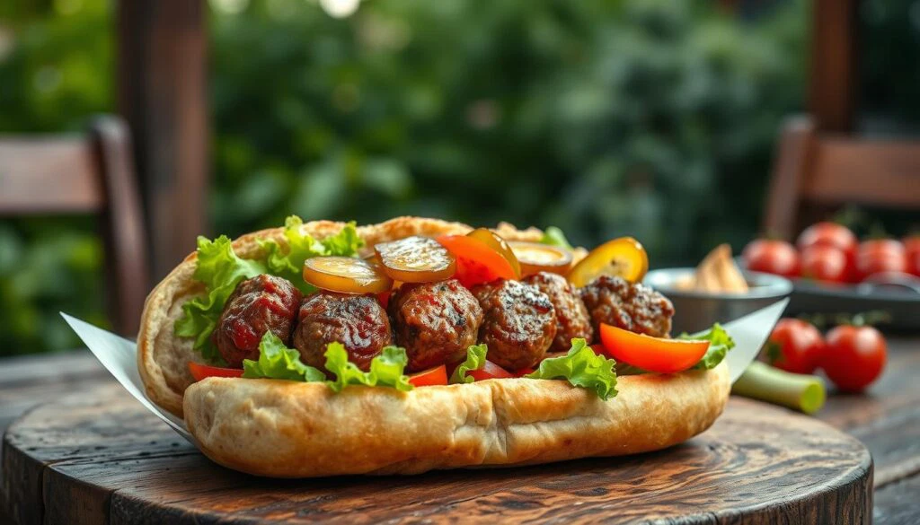 Türkische Köfte Ekmek