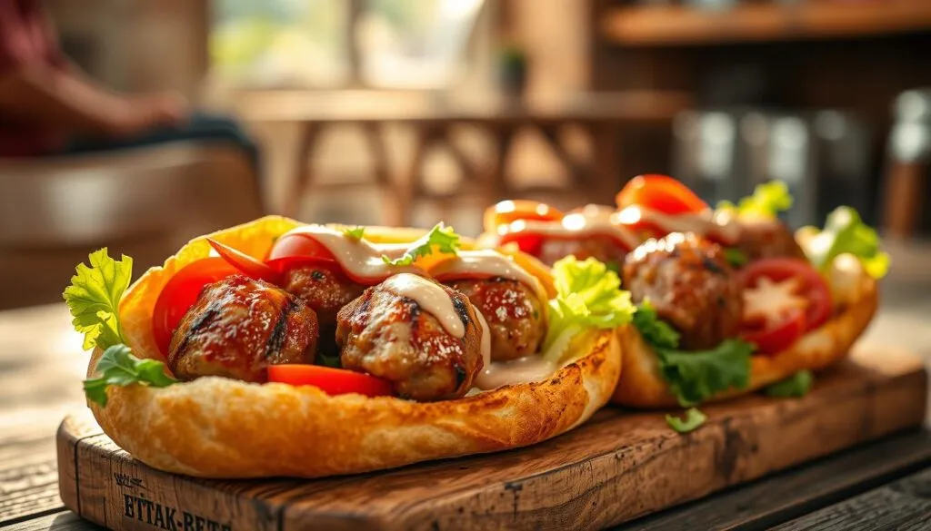 Türkische Köfte Ekmek