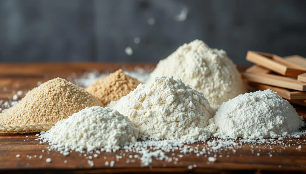 Verschiedene Mehlsorten für das Brotbacken im Airfryer