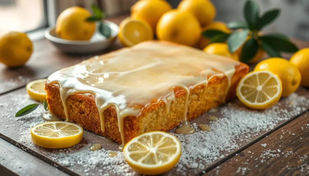 Zitronenkuchen vom Blech saftig