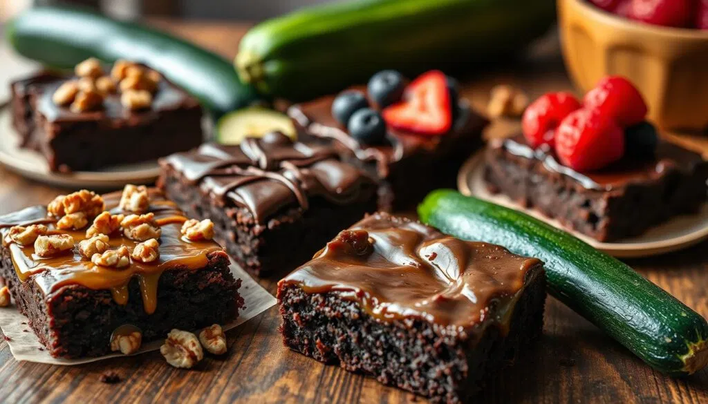 Zucchini-Brownies Variationen Zucchini-Brownies Variationen