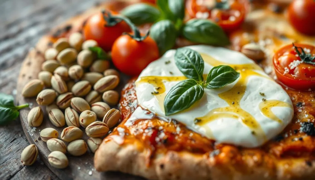 Zutaten für Pizza Pistacchio