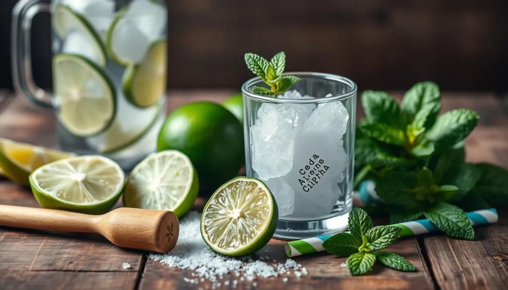 Zutaten für den alkoholfreien Caipirinha