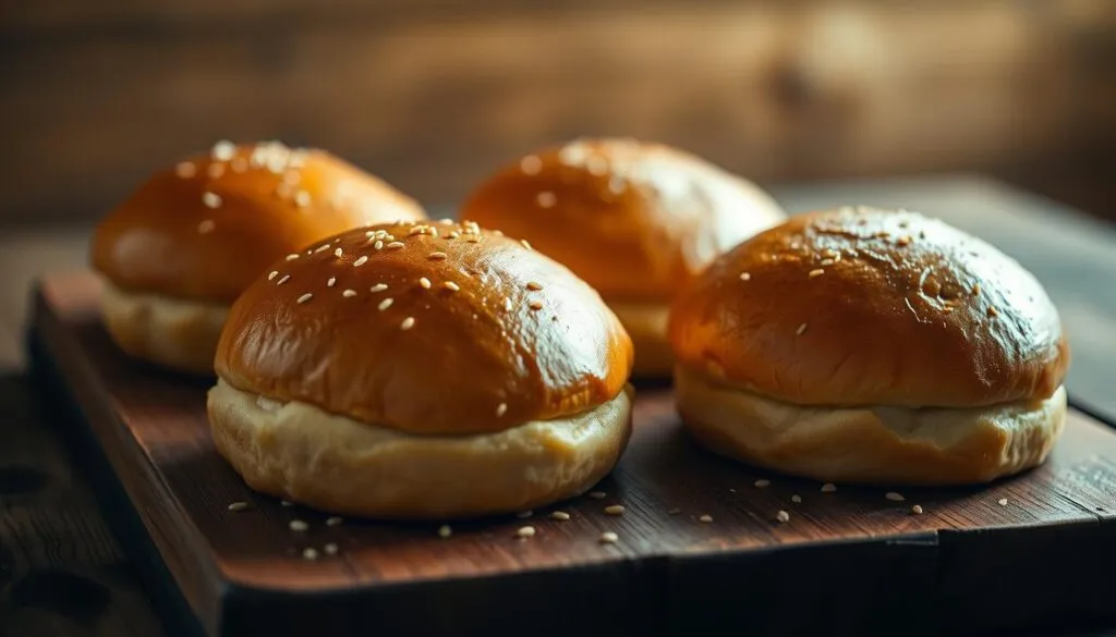 luftige Brioche Burger Buns
