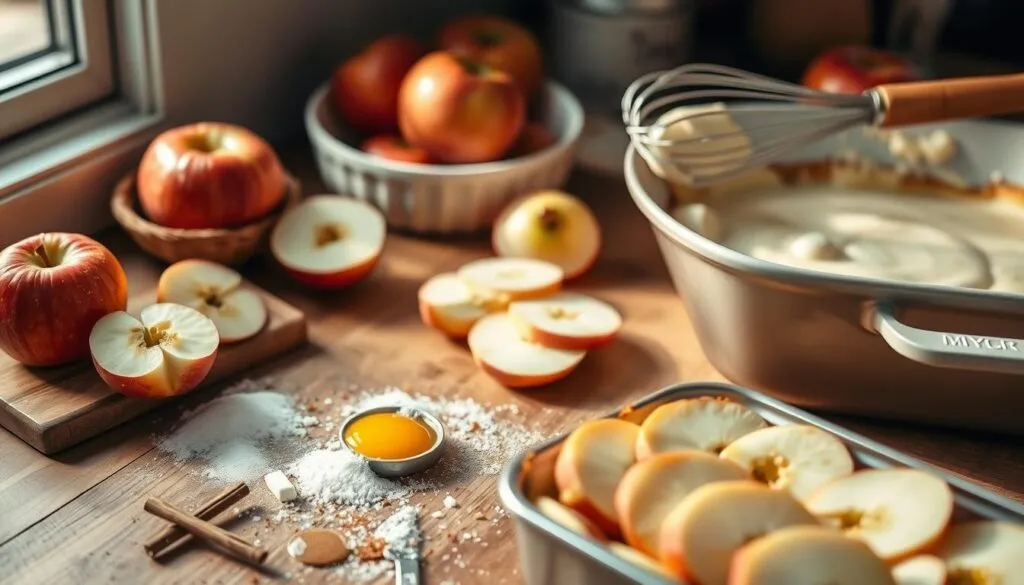 Apfel Quarkauflauf Zubereitung