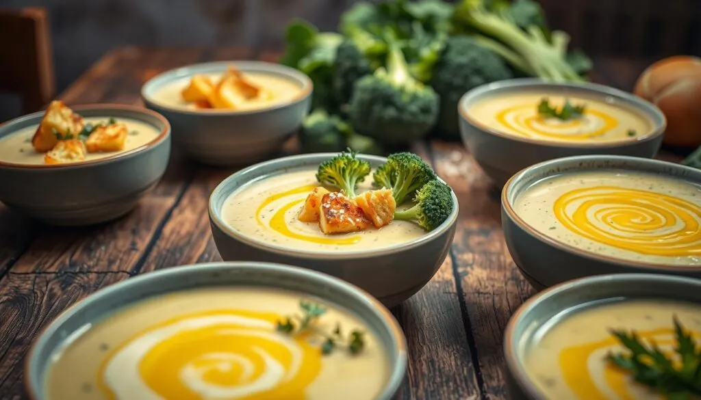 Brokkolicremesuppe Variationen
