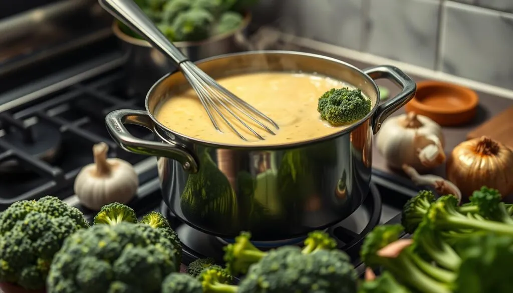Cremige Brokkolicremesuppe Zubereitung