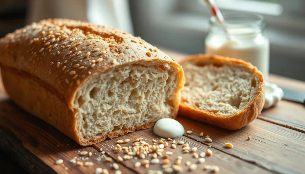 Gesundes Joghurt Vollkornbrot
