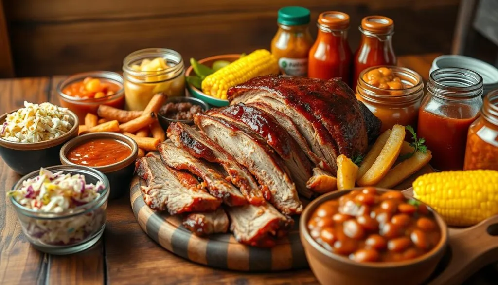 Pulled Pork Beilagen und BBQ Saucen