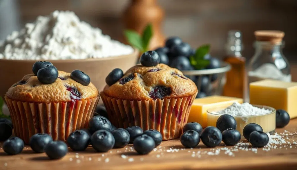 Saftige Blaubeer-Muffins Zutaten Saftige Blaubeer-Muffins Zutaten