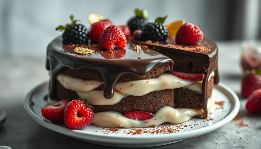 Schokokuchen Dekoration