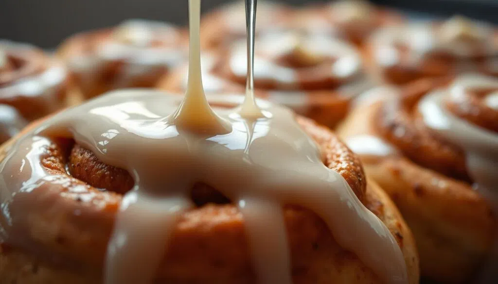 Zimtschnecken Glasur