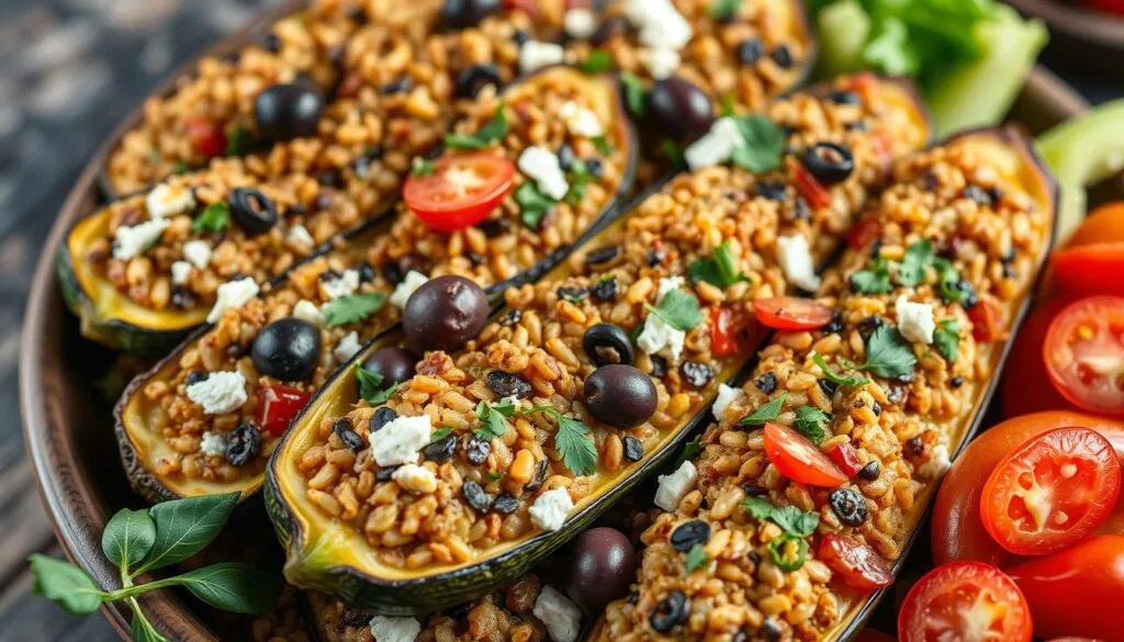 Gefüllte Zucchini Variationen Gefüllte Zucchini Variationen