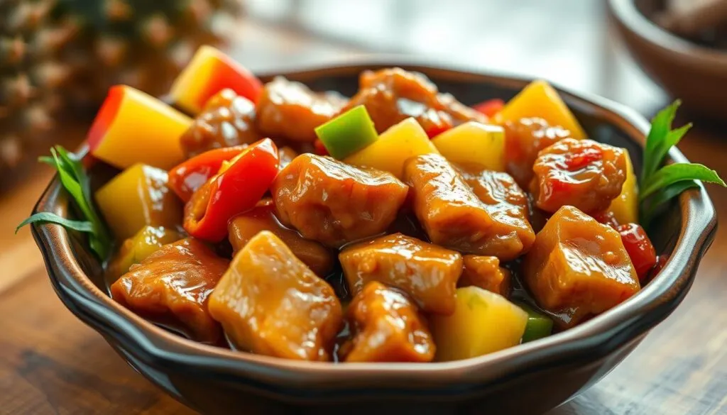 Schweinefleisch süß sauer