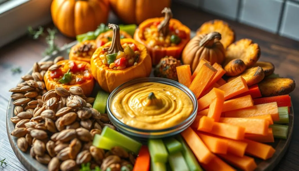 Vegetarische Kürbis-Snacks