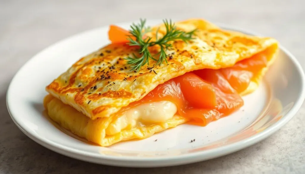 Omelette mit Räucherlachs