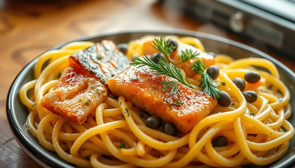 Tagliatelle mit Lachs