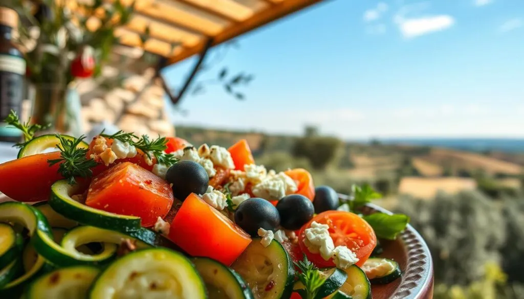Zucchini Salat italienisch
