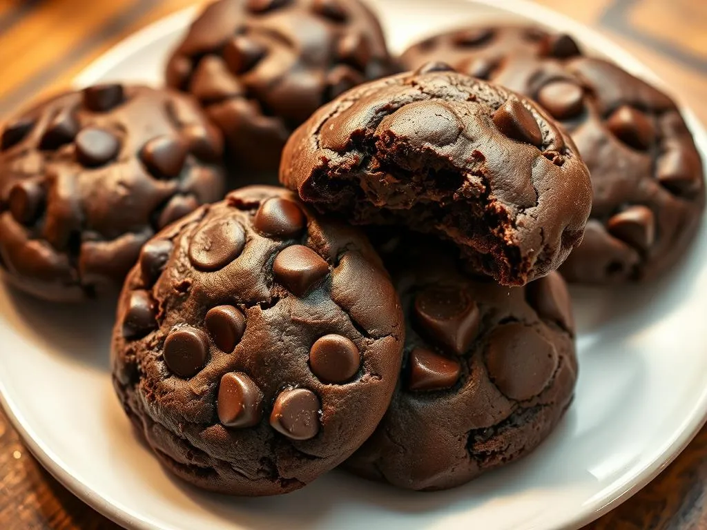 Triple Chocolate Cookies