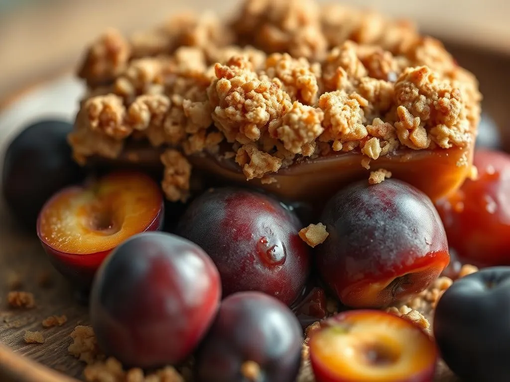 Zwetschgen Crumble Dessert Zwetschgen Crumble Dessert