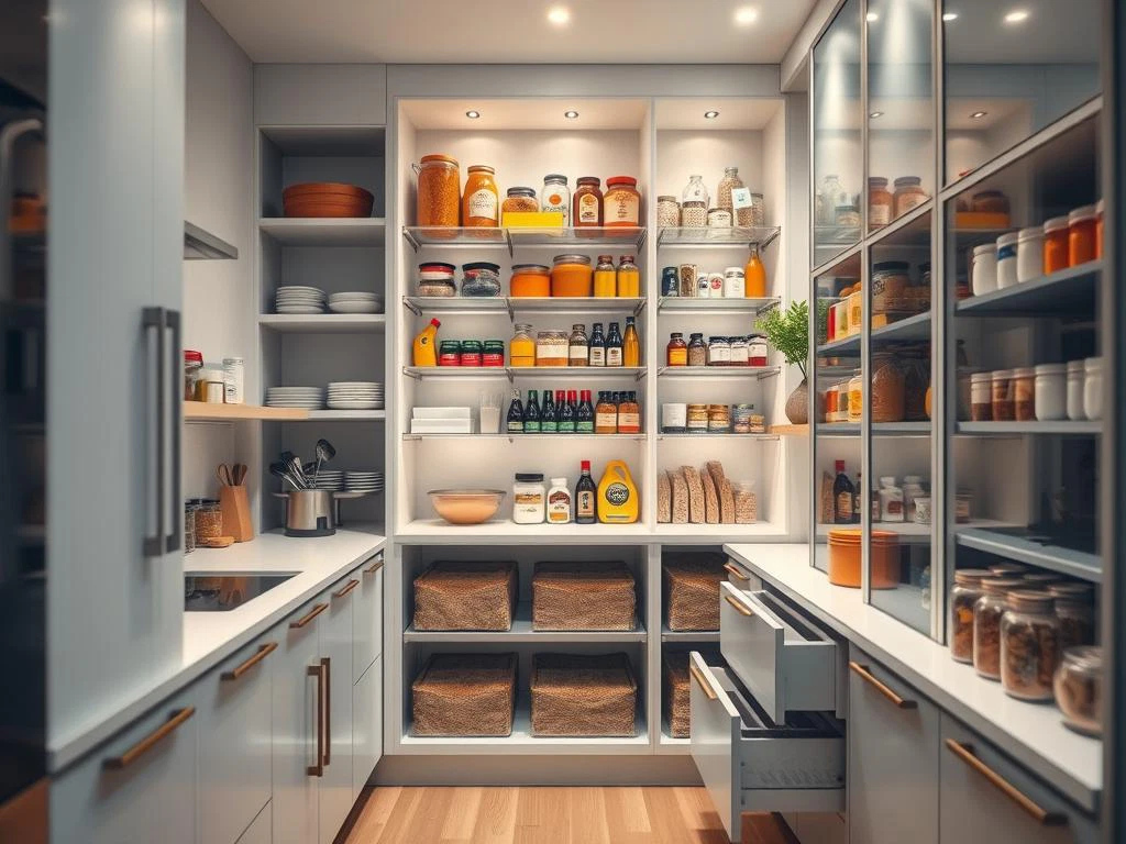 Moderne Vorratslagerung Küche