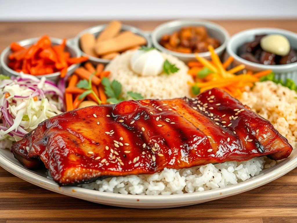 Schweinebauch Teriyaki Beilagen