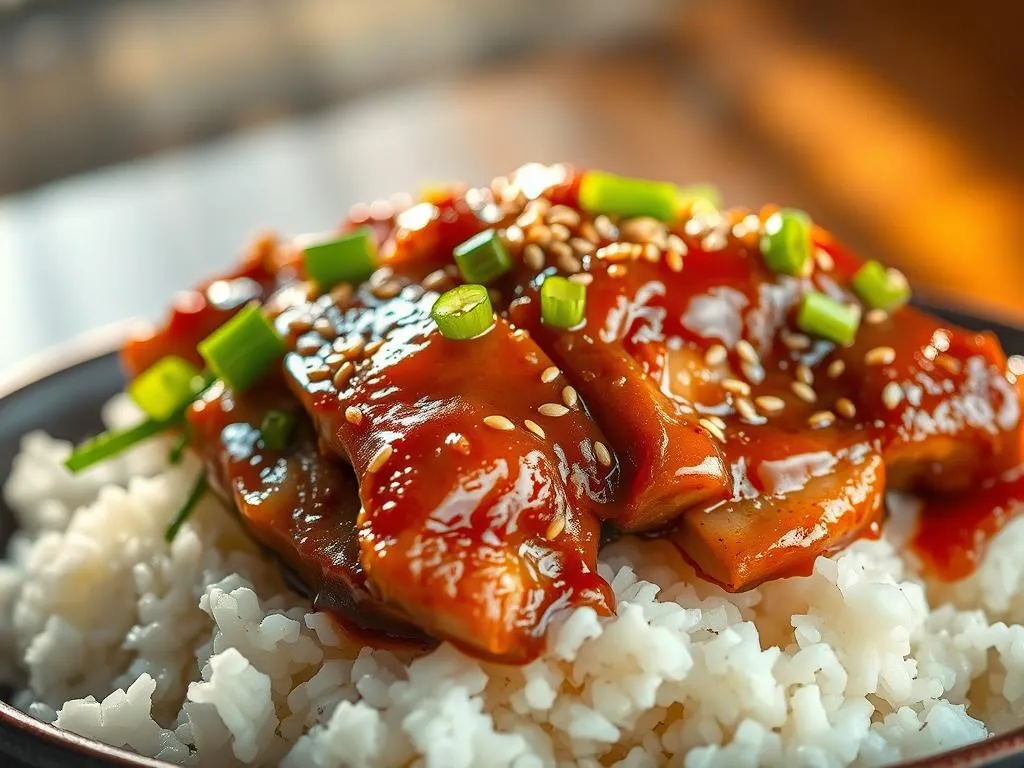 Schweinebauch Teriyaki