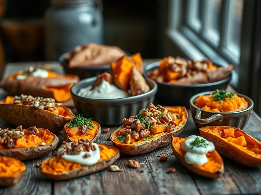 Gebackene Süßkartoffel