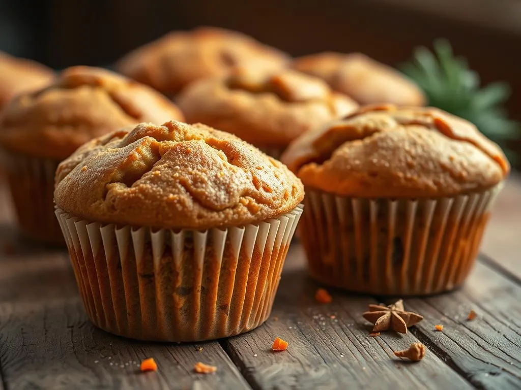 Karotten Muffins mit Gewürzen