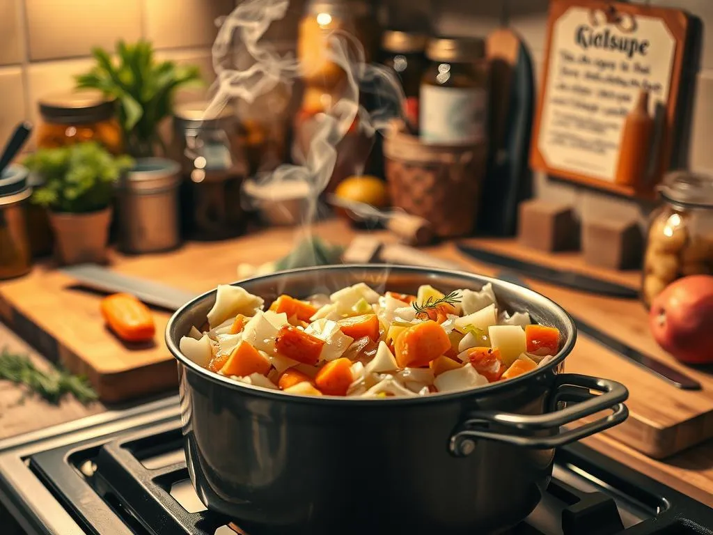 Kohlsuppe Zubereitung Schritt für Schritt Kohlsuppe Zubereitung Schritt für Schritt
