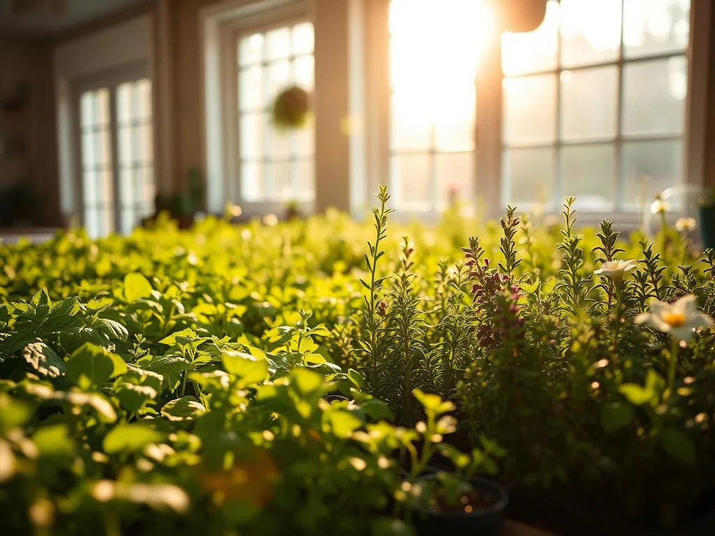 Gewürzkräuter Aufzucht Beleuchtung