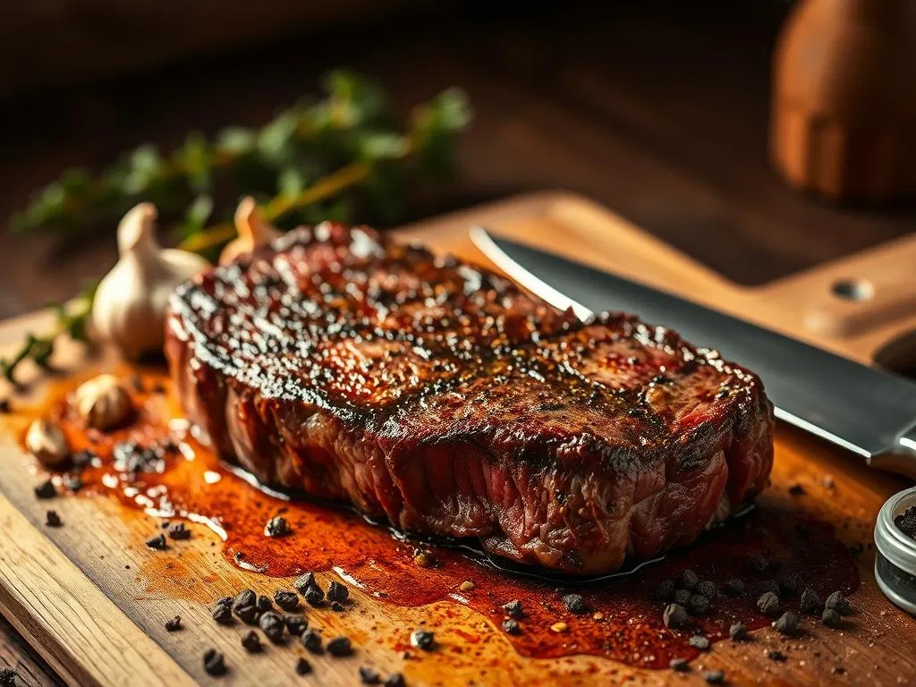 Steak au poivre Marinierung