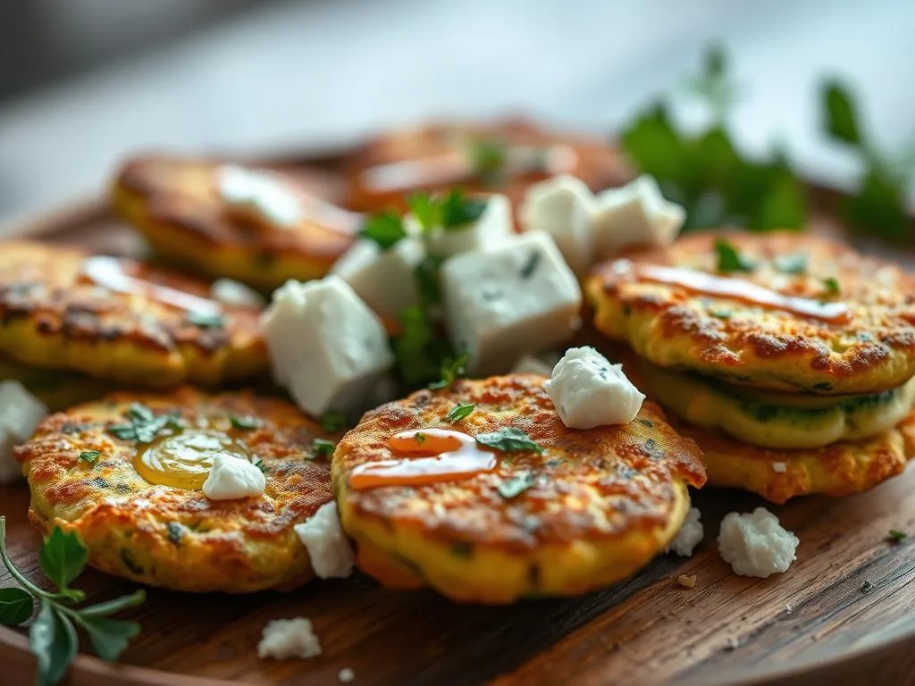 Zucchini Puffer Serviervorschläge Zucchini Puffer Serviervorschläge