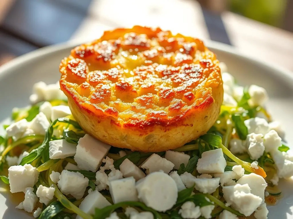 Zucchini Puffer mit Feta
