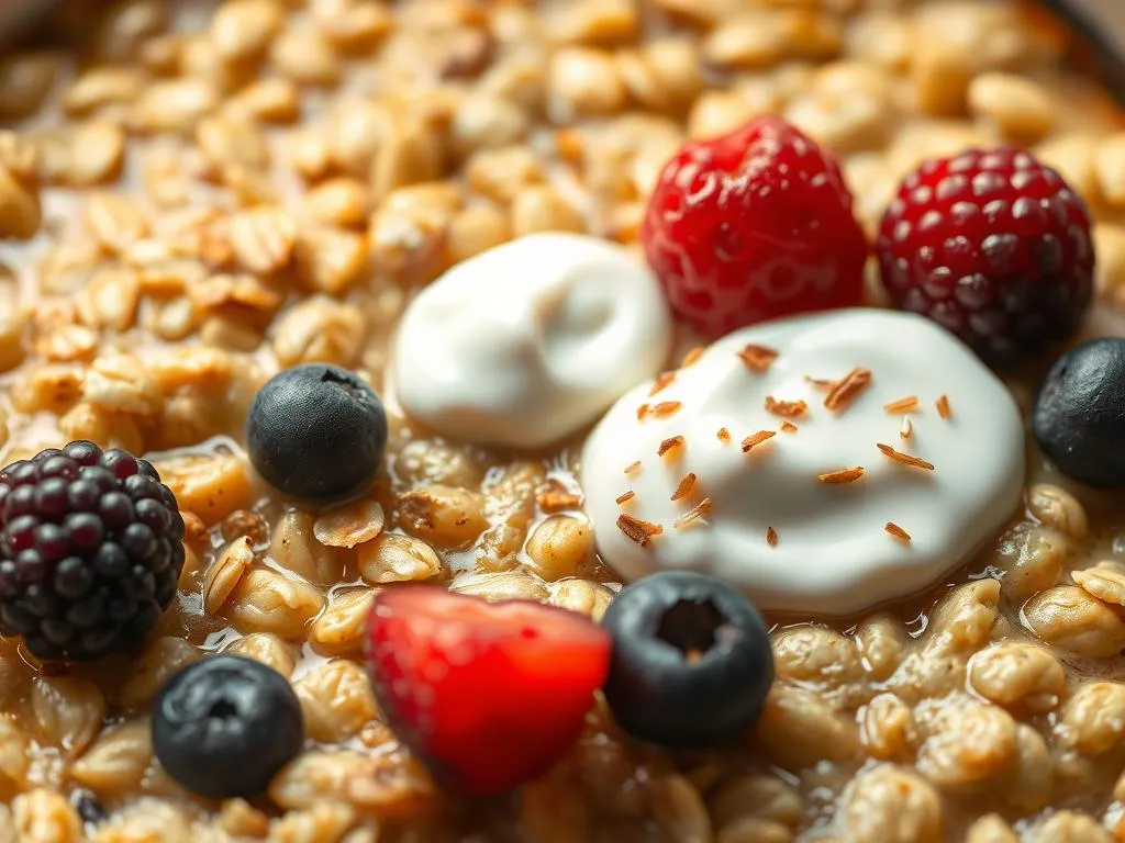 Gebackenes Porridge