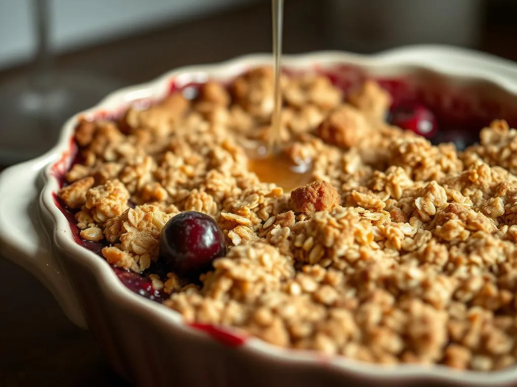 Gesunder Crumble mit Haferflocken